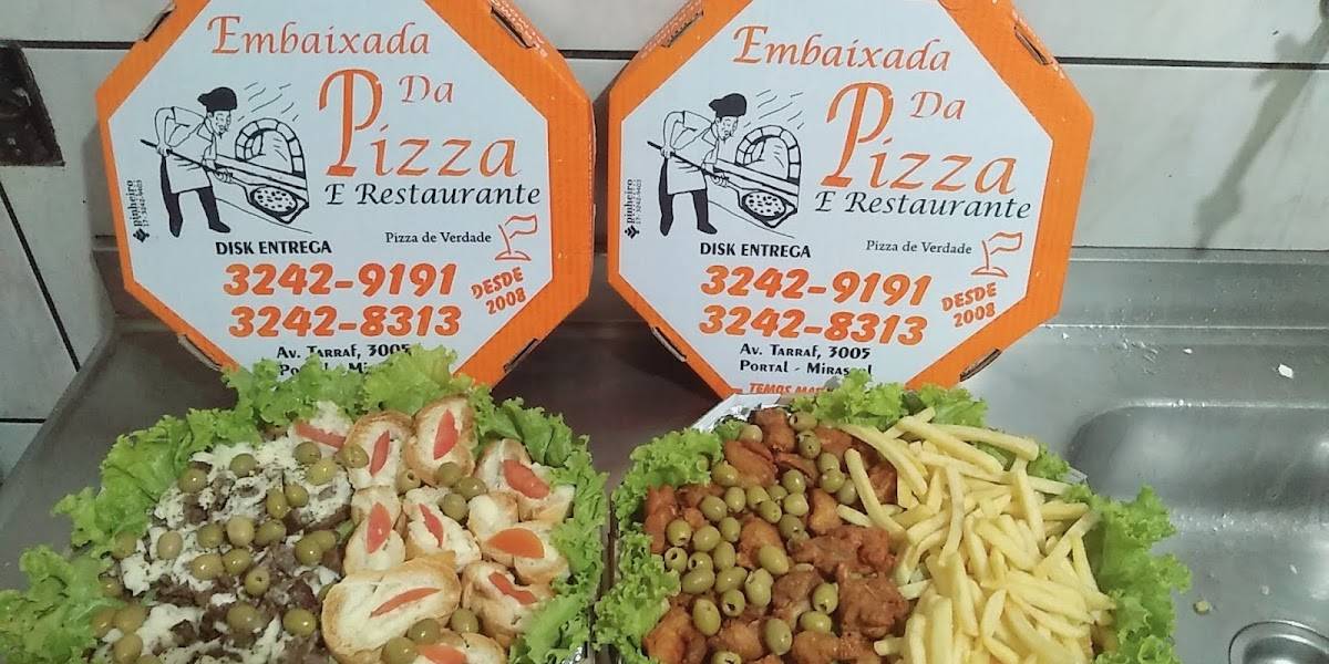 EMBAIXADA DA PIZZA cardápio