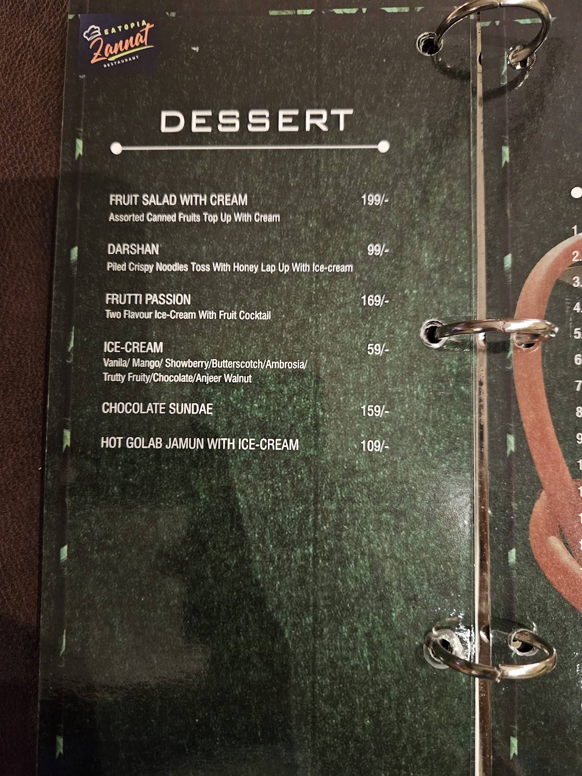 Eatopia Zannat Restaurant And Banquet- Best Restaurant in Agartala Tripura menu