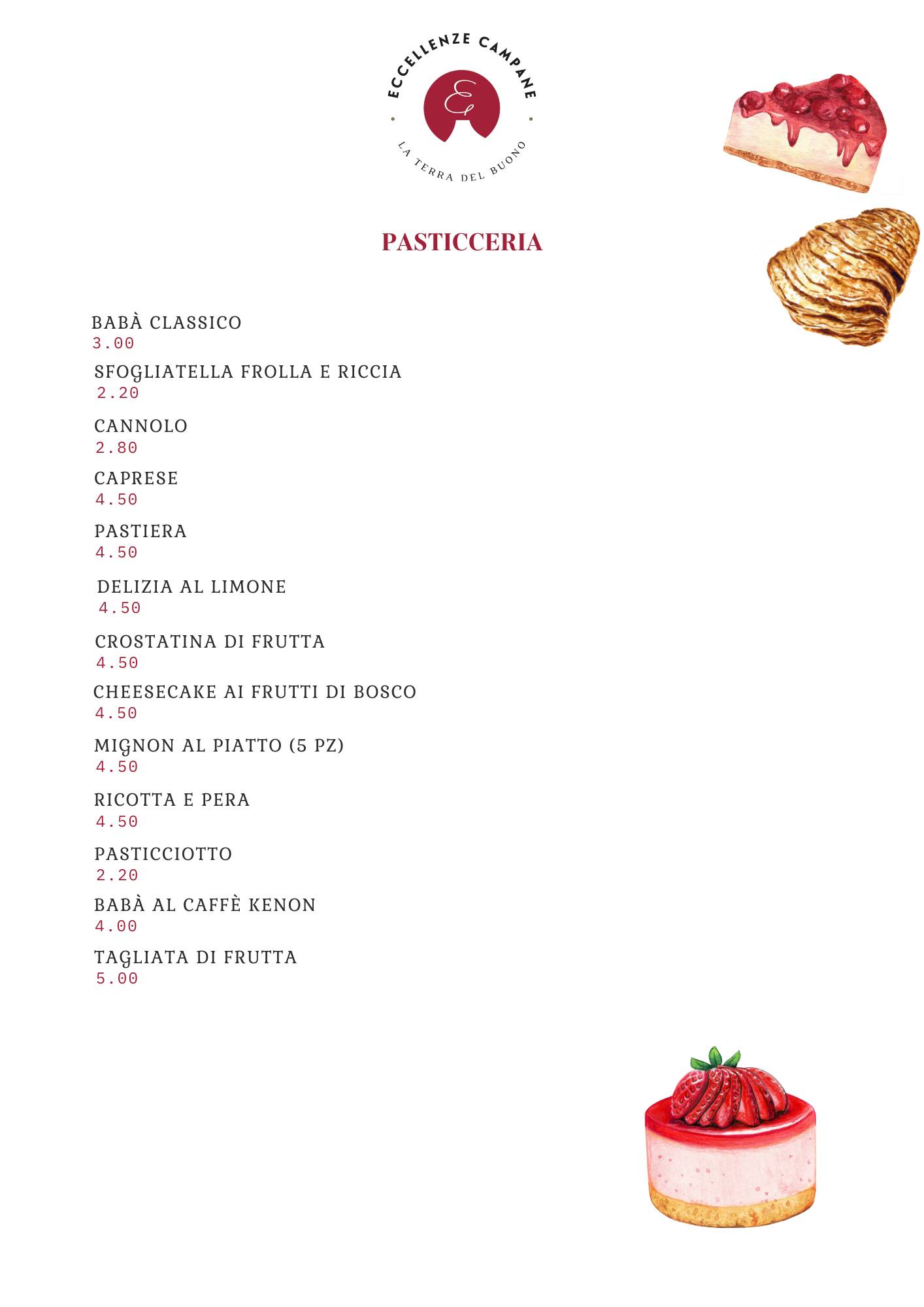 Menu di Eccellenze Campane 