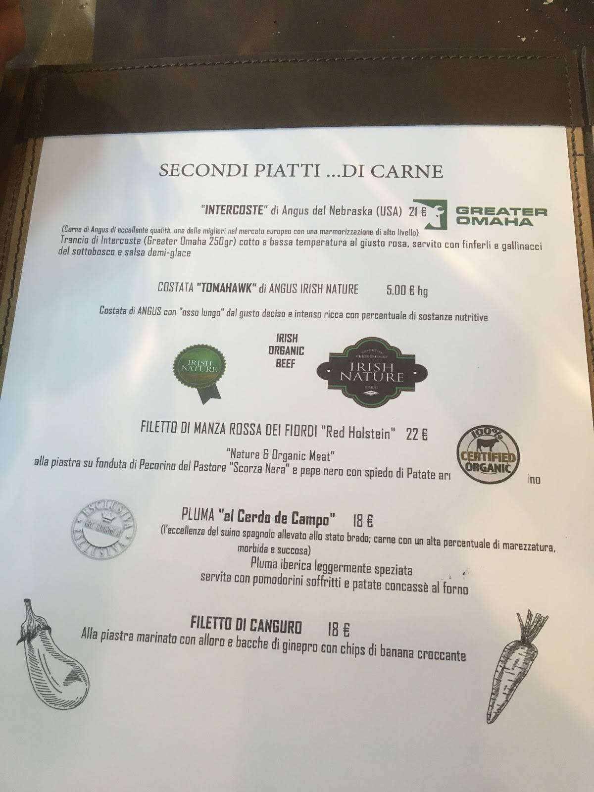 Menu di Eclectique 