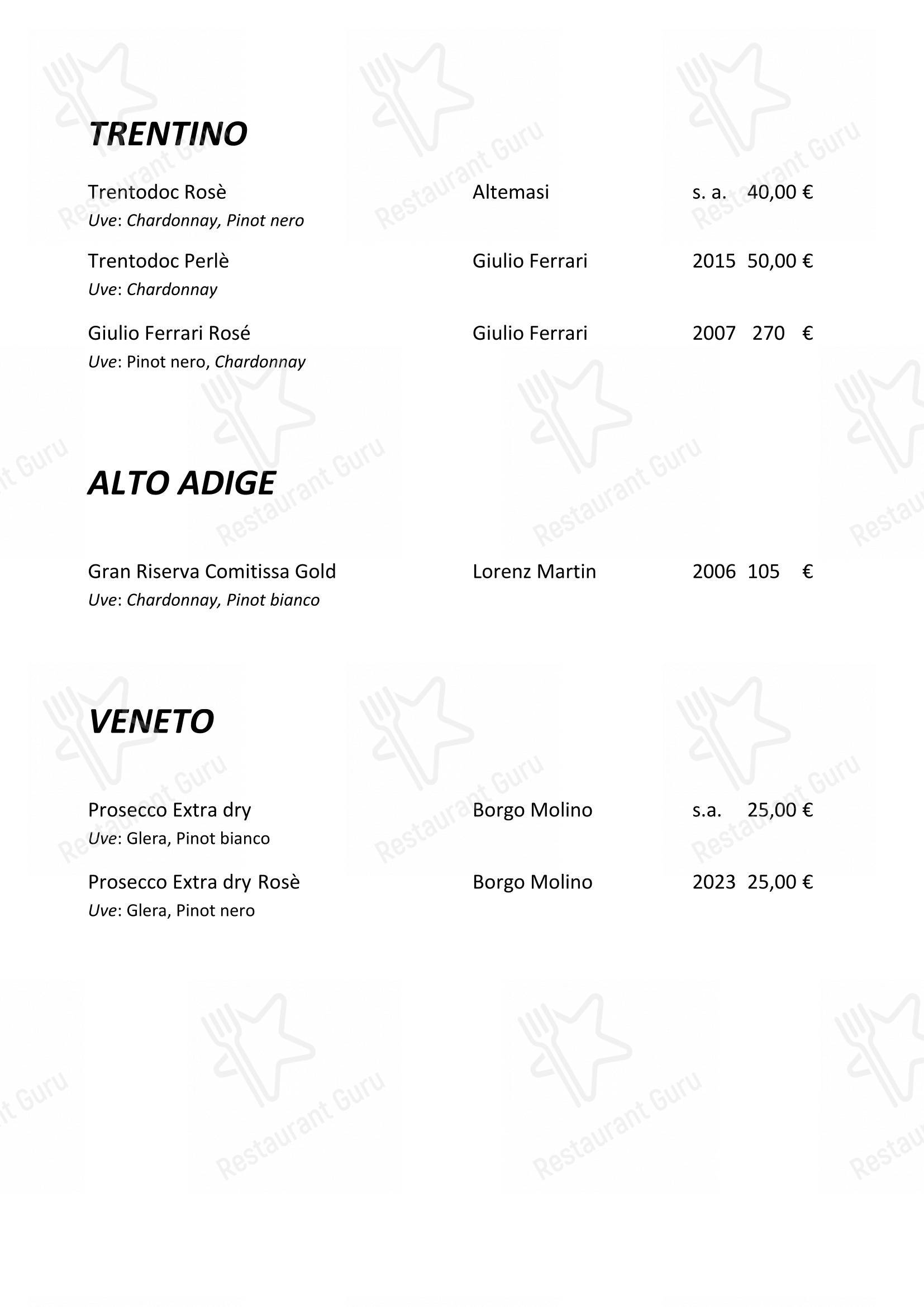 Enoteca Frisson in Vernante - Menu bar