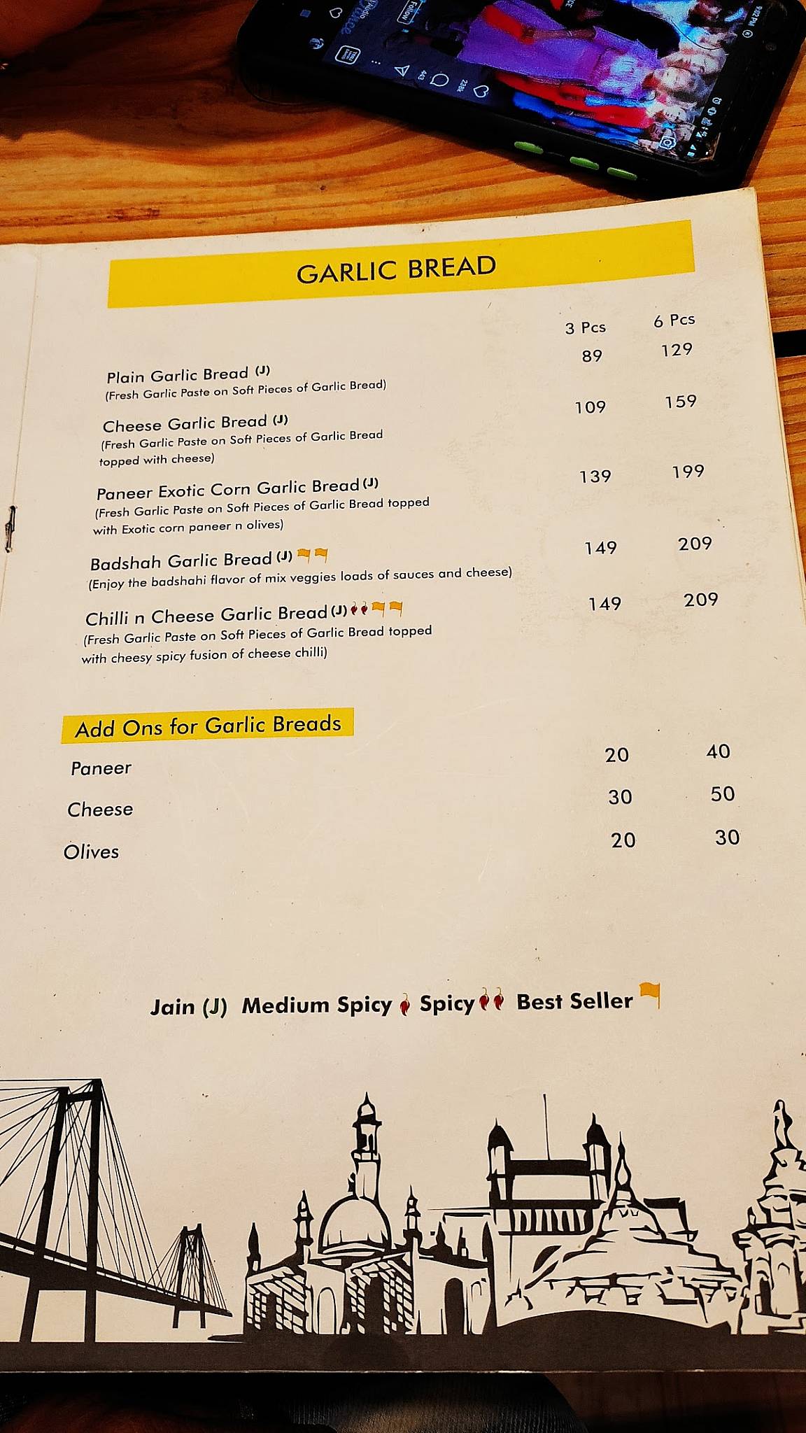 FOOD ADDA ( Jyoti Nagar ) menu