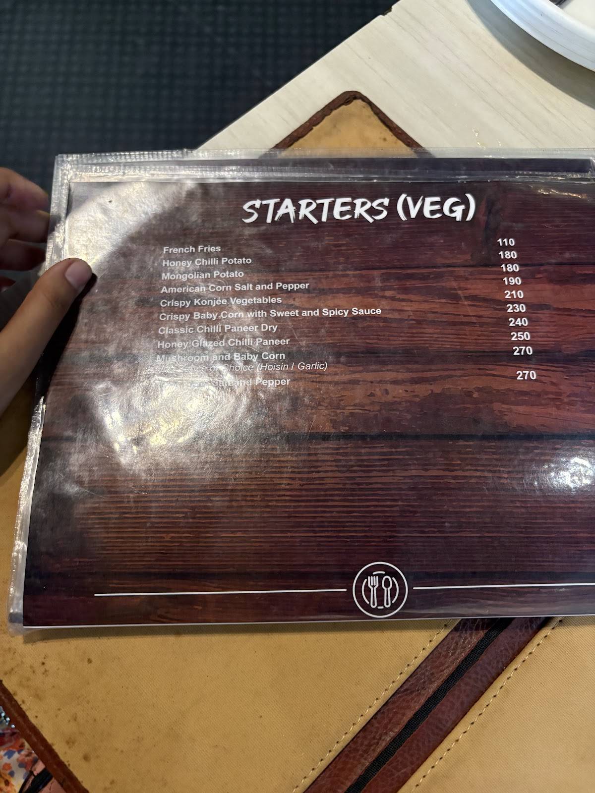 Fat Belly menu