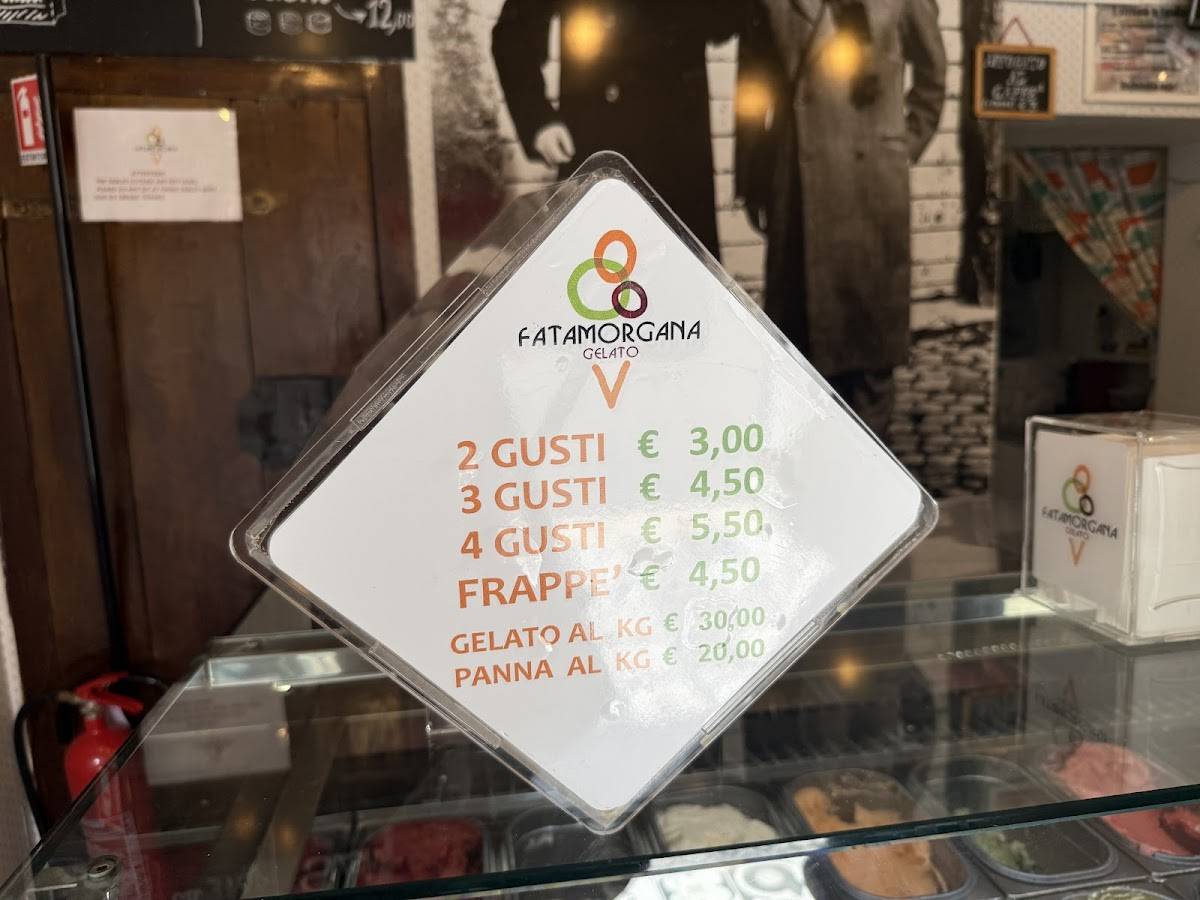Menu di Fatamorgana Monti 