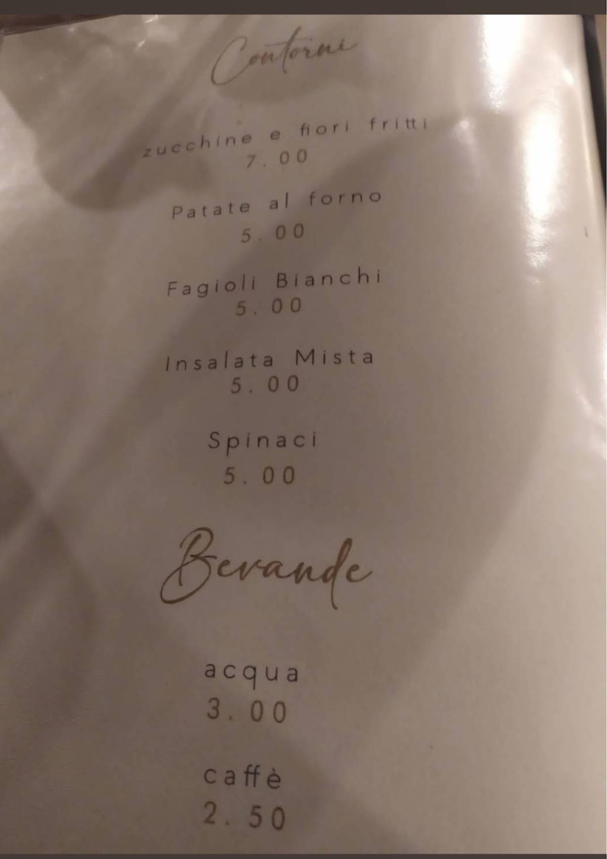 Menu di Ristorante Fattoria Il Palagio 