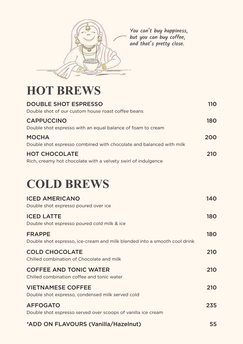 Feast India Co. Awadhi & Asian Restaurant menu