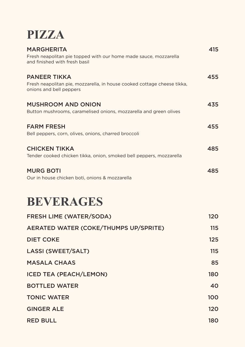 Feast India Co. Awadhi & Asian Restaurant menu