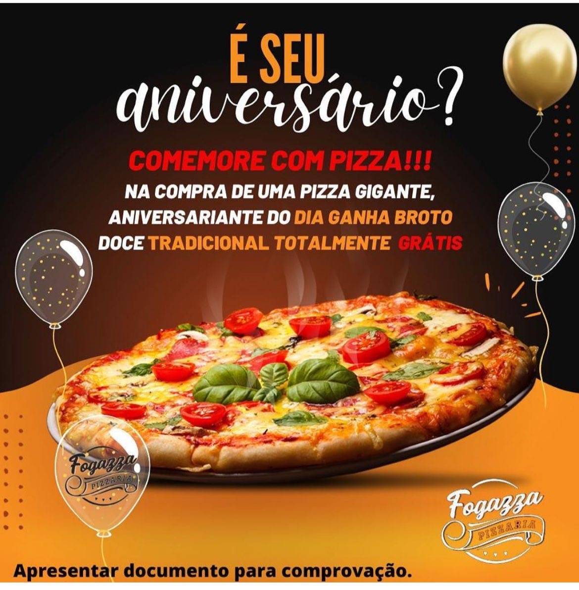 Fogazza Pizzaria cardápio