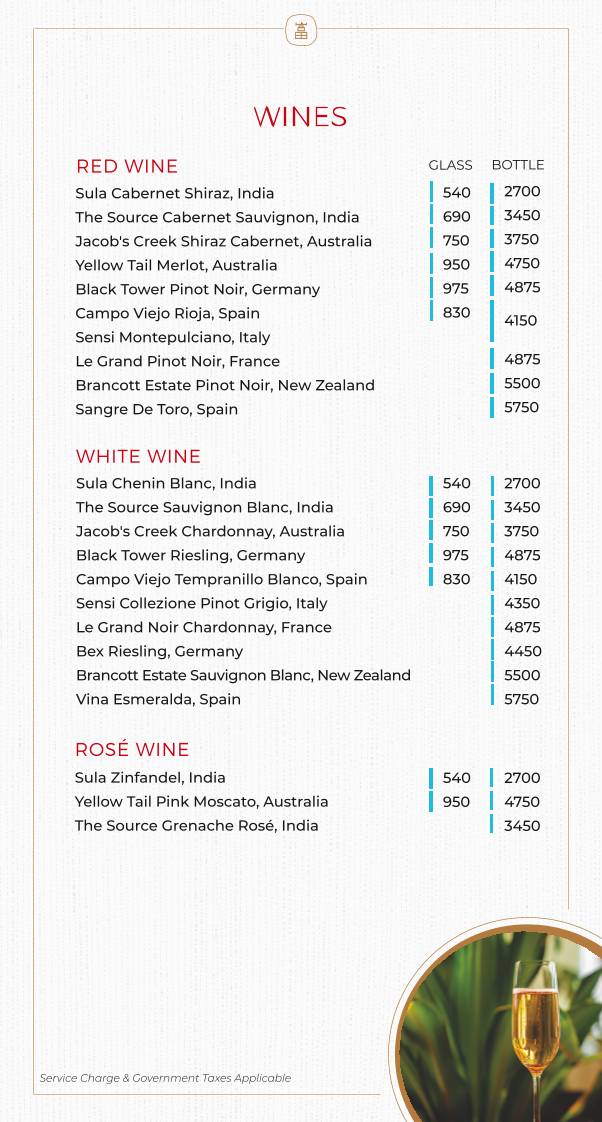 Foo NESCO menu