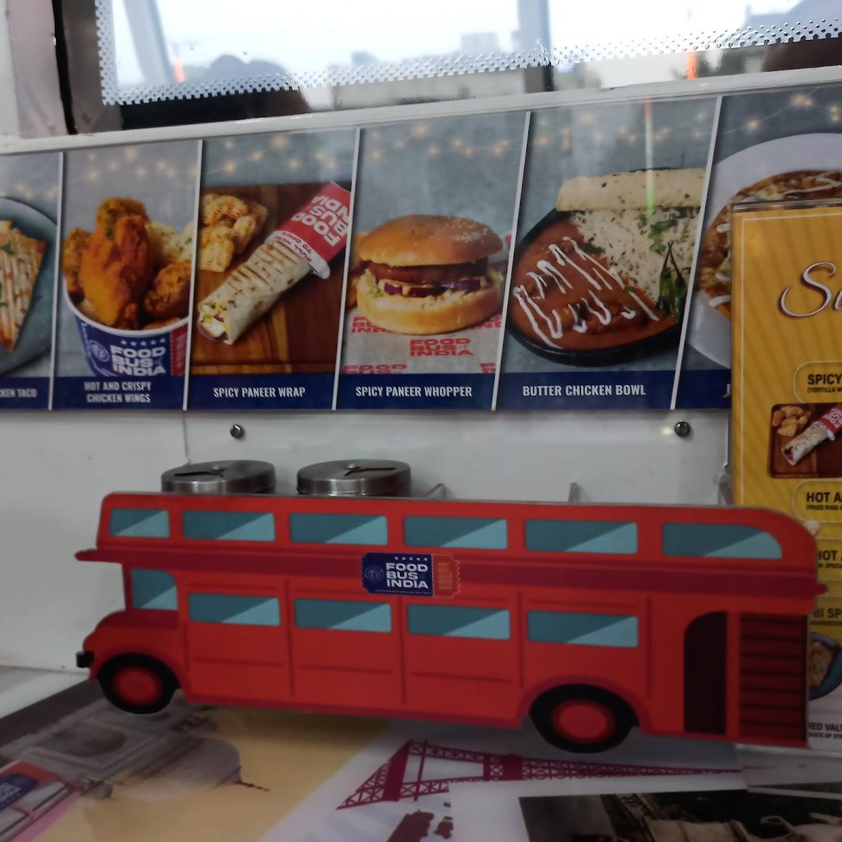 Food Bus of India menu