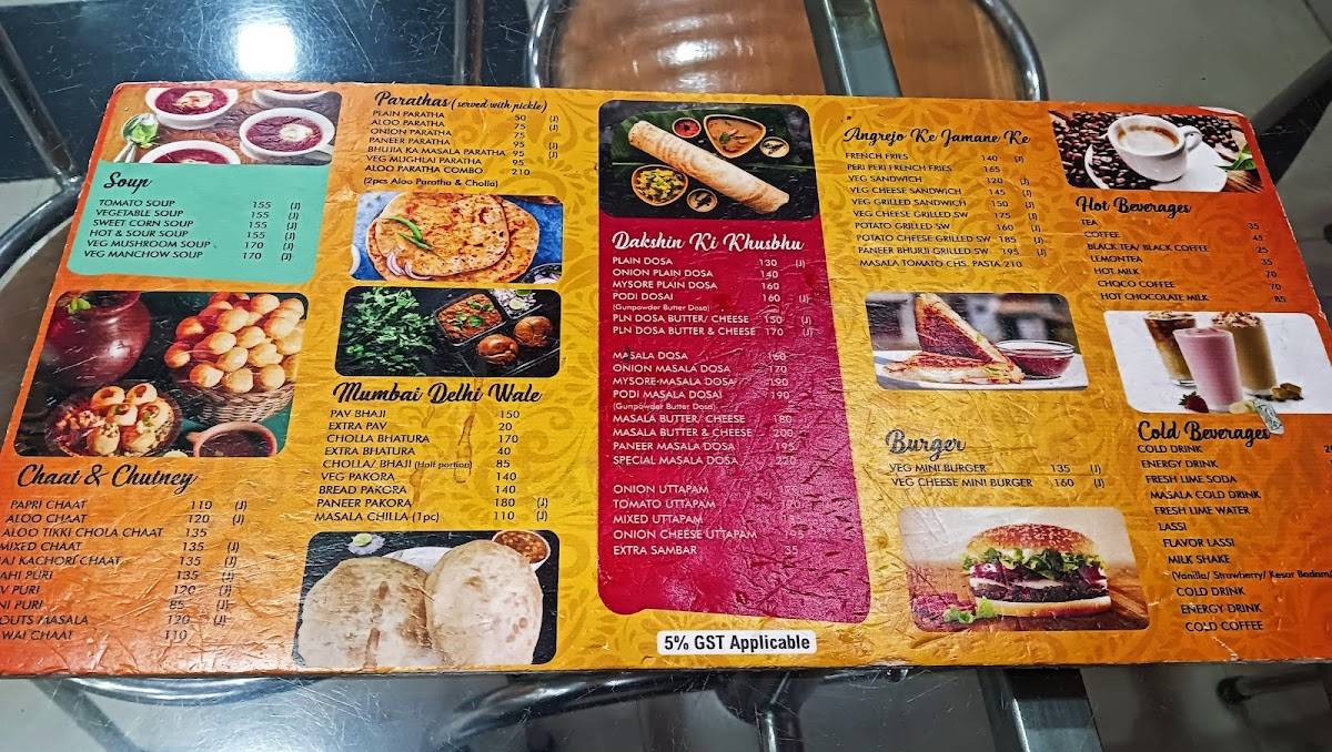 Food Court menu