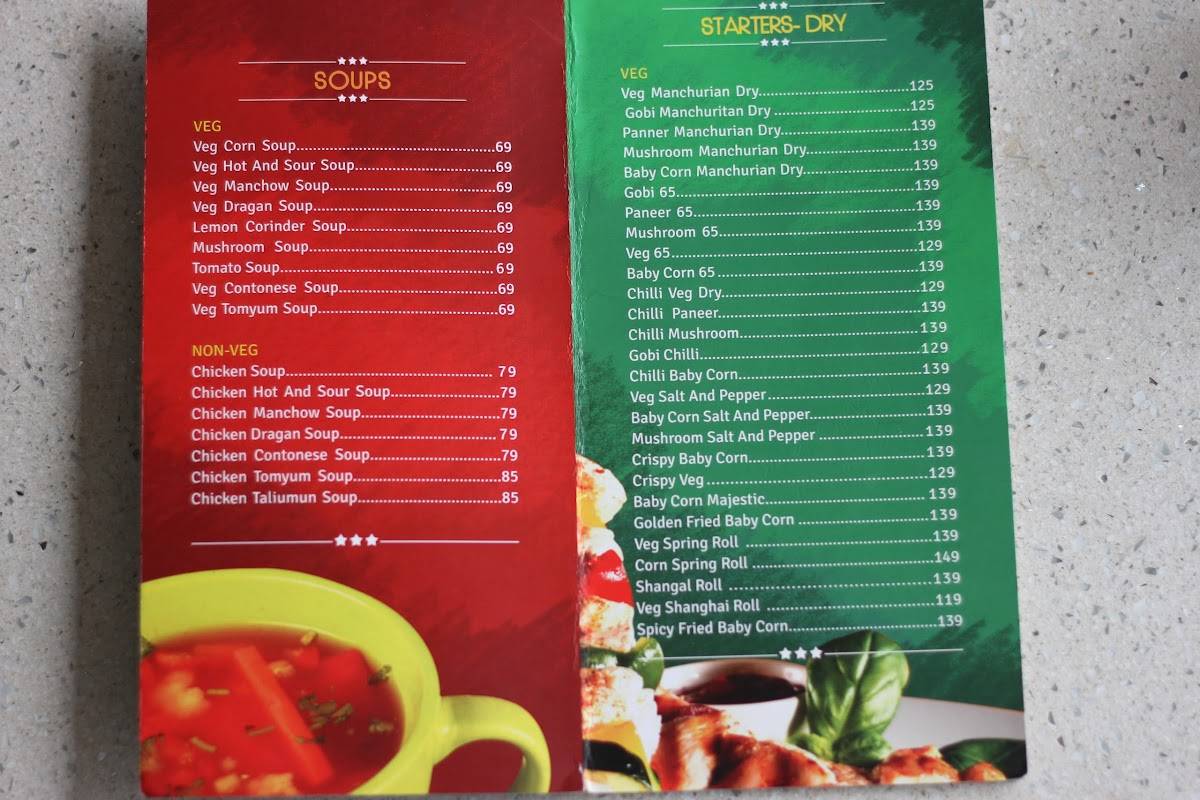 Food Waves menu