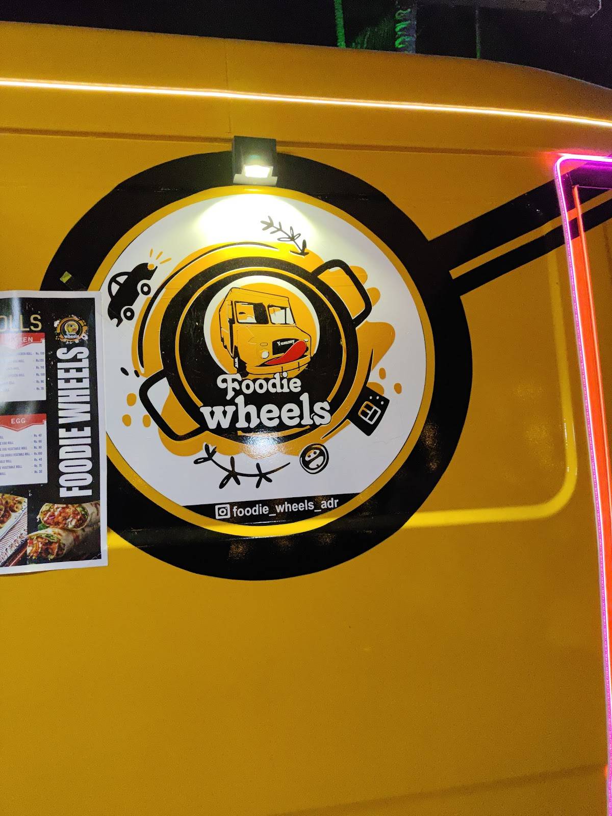 Foodie wheels menu