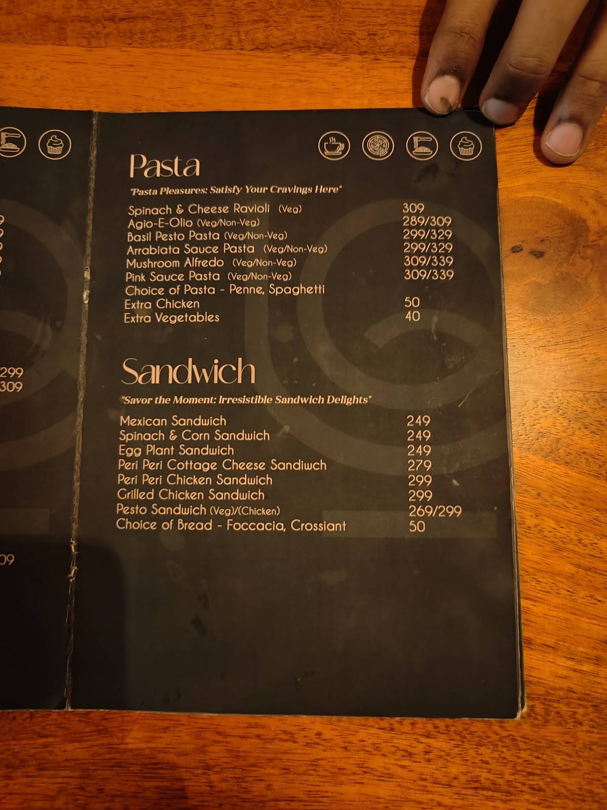 Forque Kitchen & Cafe menu