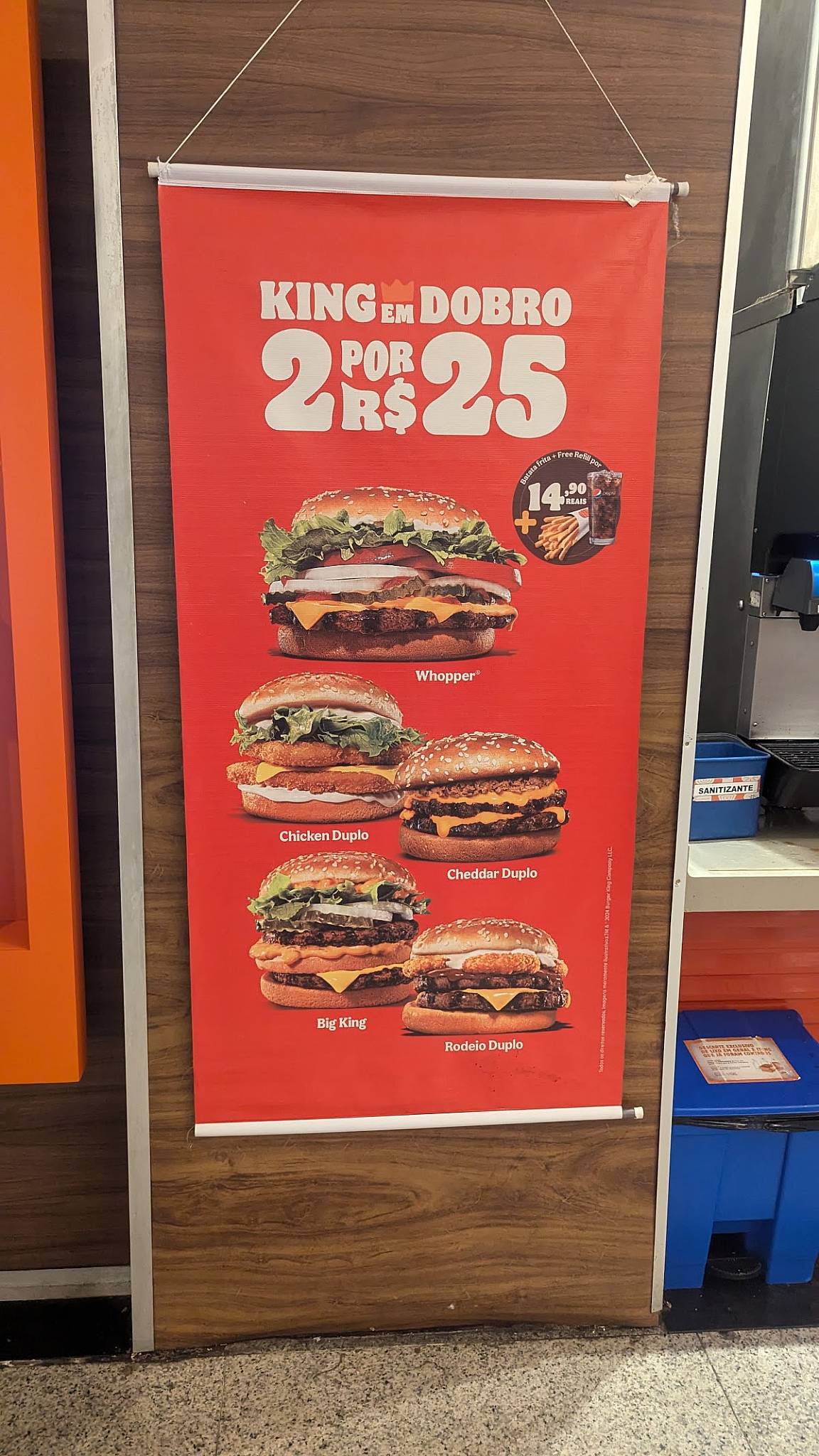 Burger King cardápio