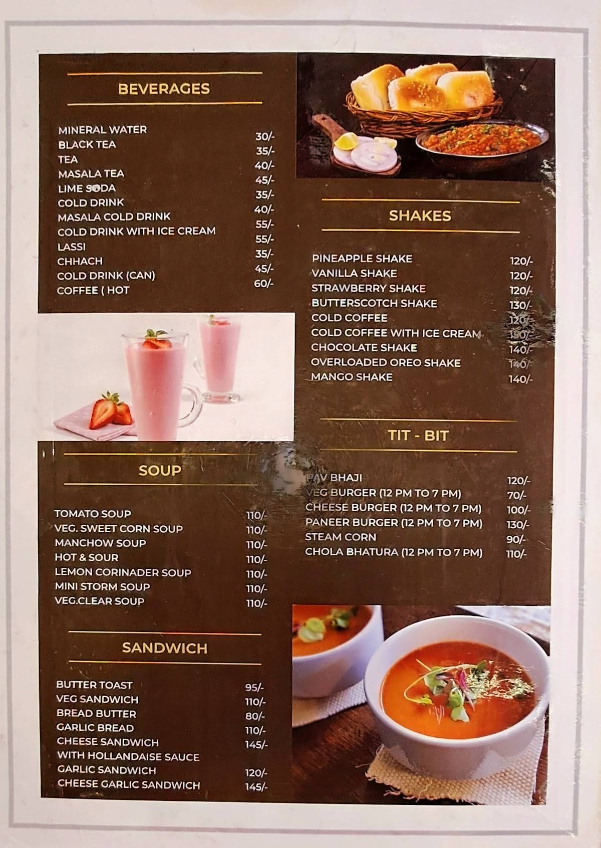 Four Seasons Dining & Restaurant menu