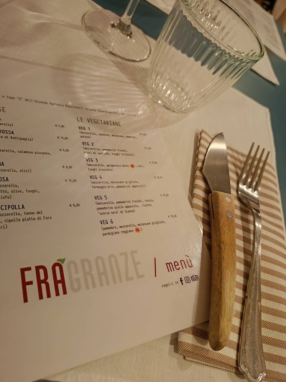 Menu di FràGranze 