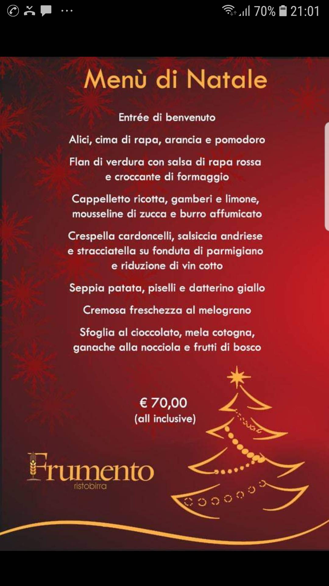 Menu di Centrale 