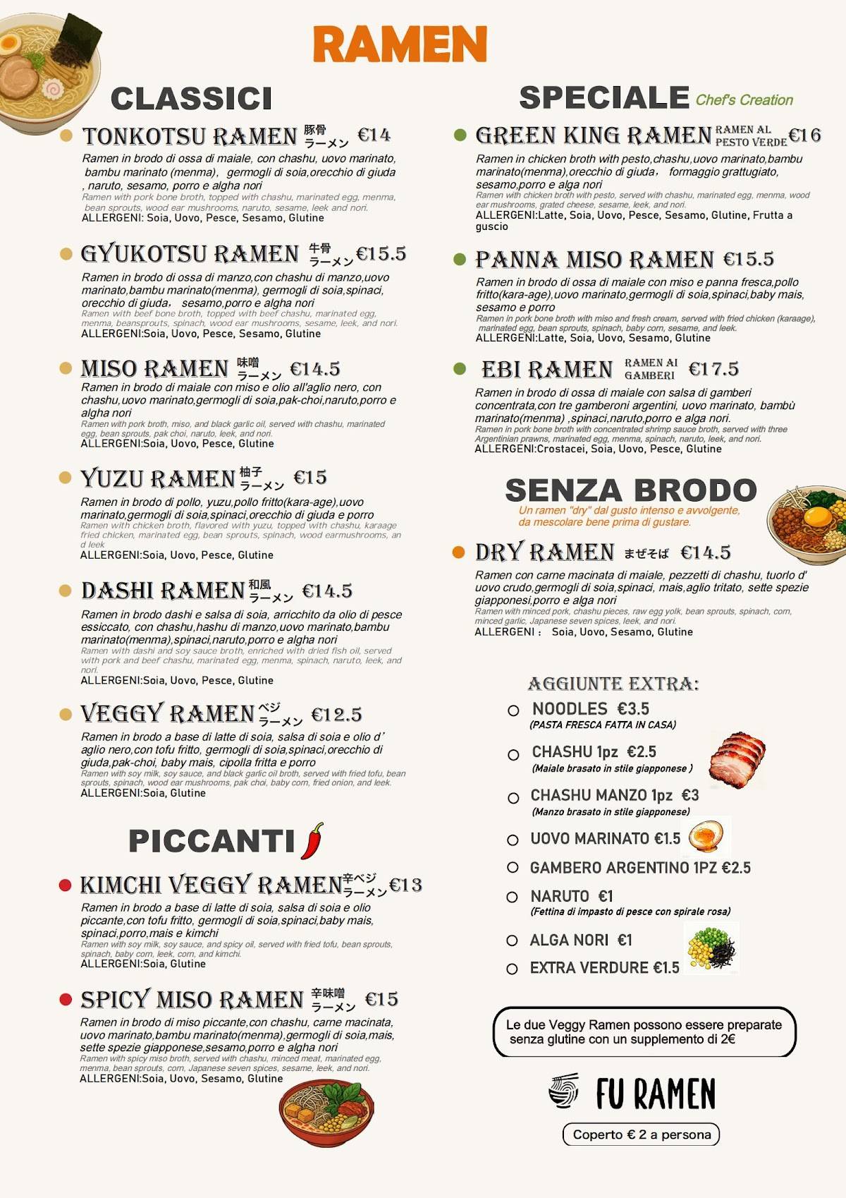 Menu di Fu Ramen 