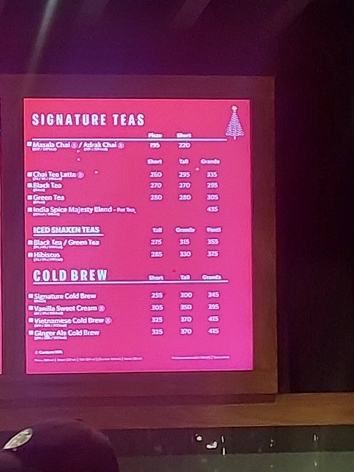Garden Fairyland menu