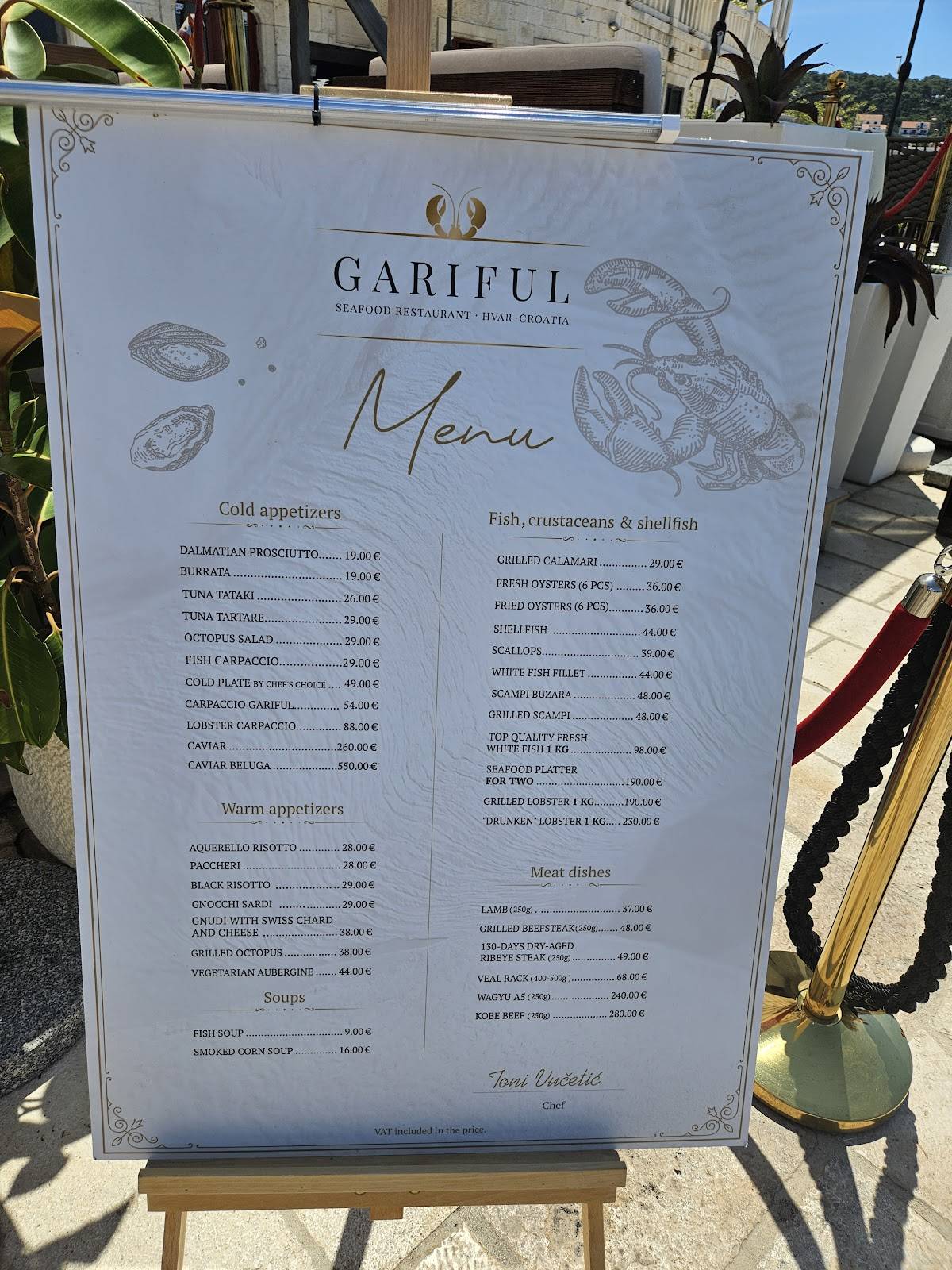 Menu di Gariful 