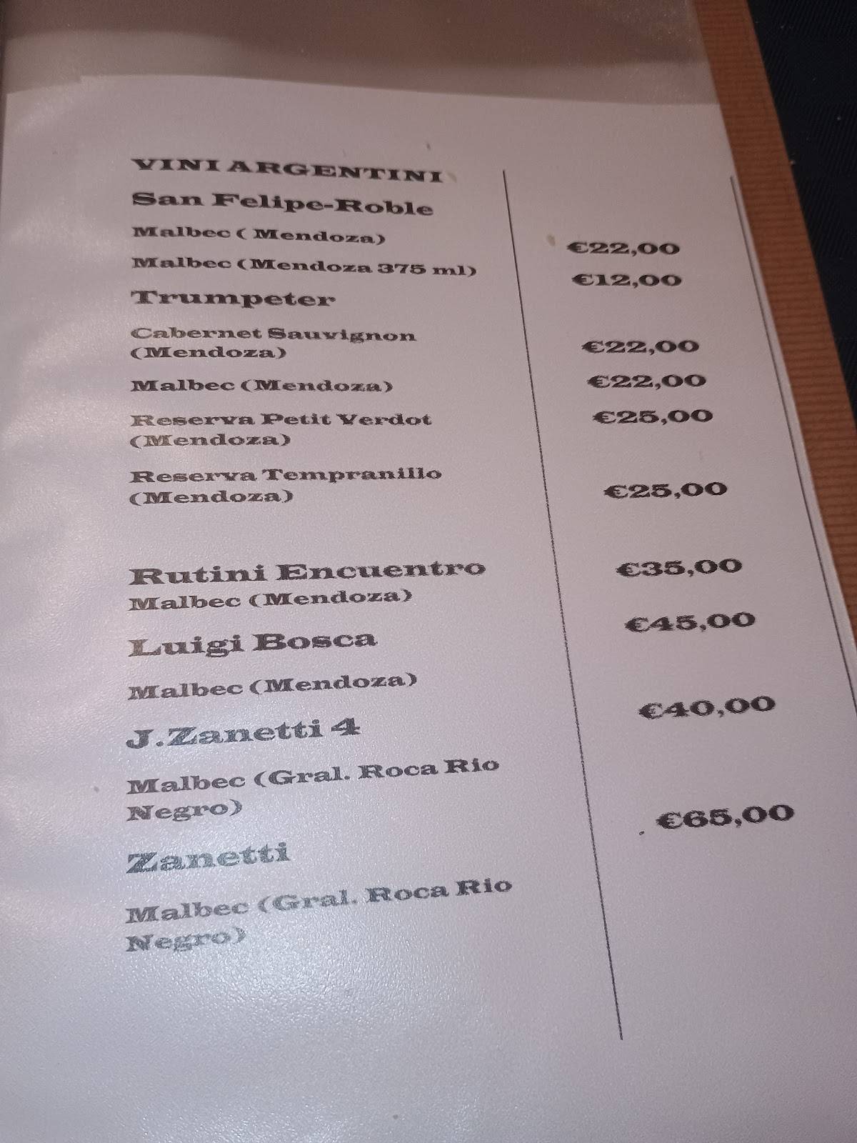 Menu di Gauchos Carne Alla Brace 