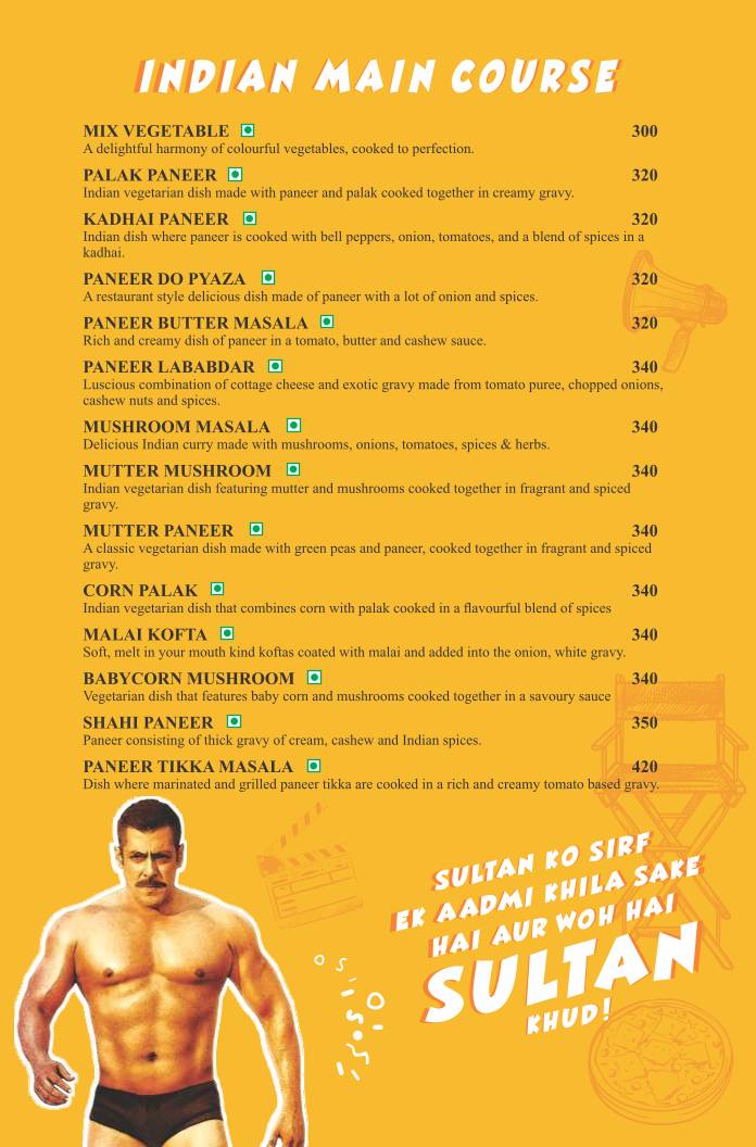 The Spice Affair - Gandhi Maidan menu