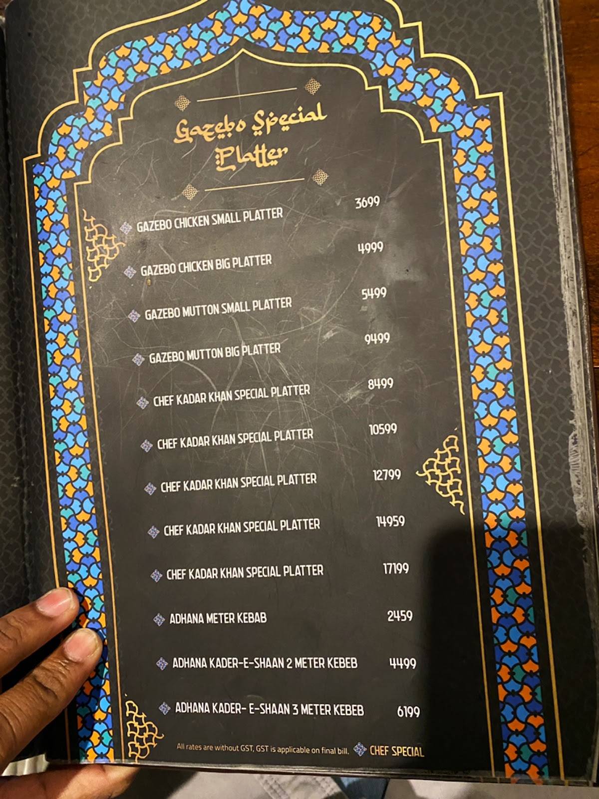 Menu at Gazebo Dhaba & Family Restaurant, Navi Mumbai