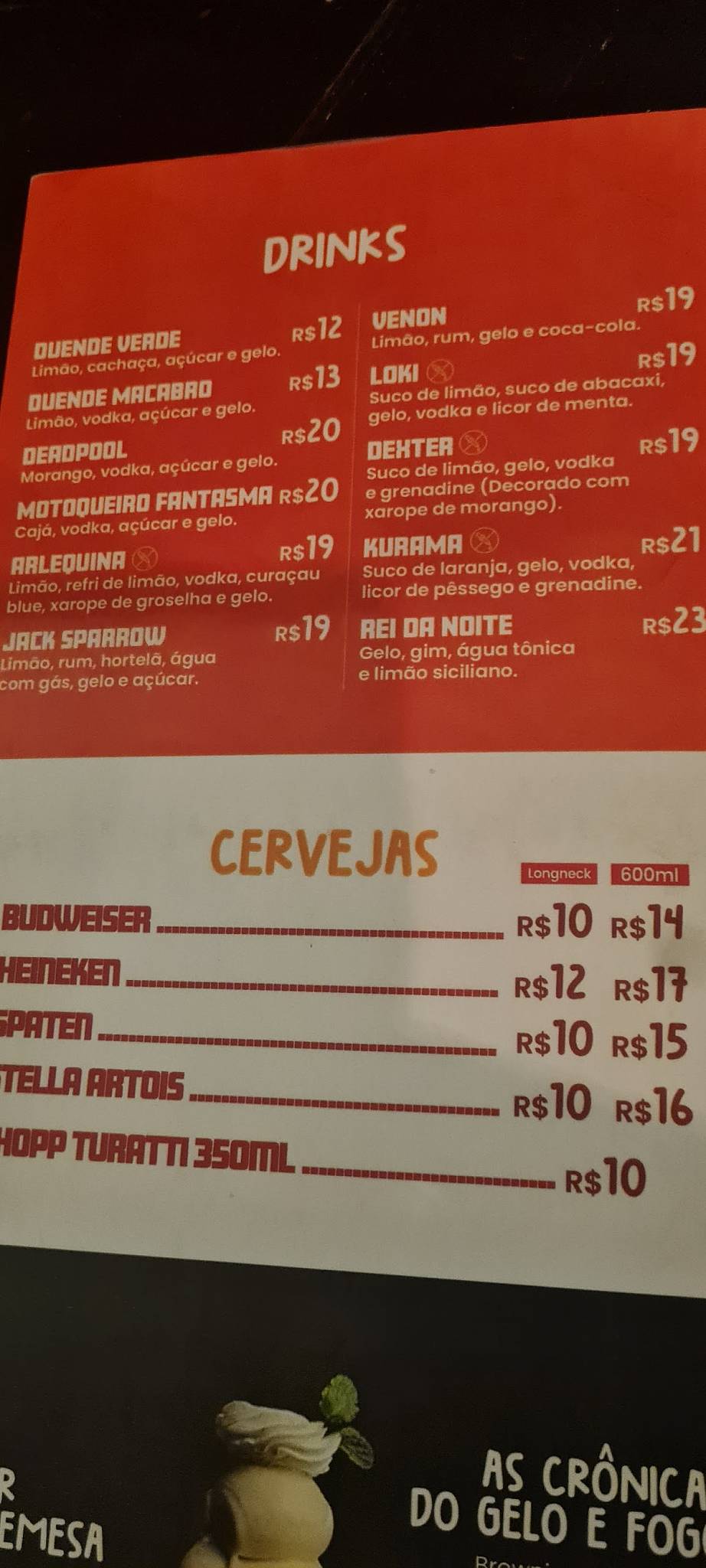 Geek Bunker Burger Sul cardápio