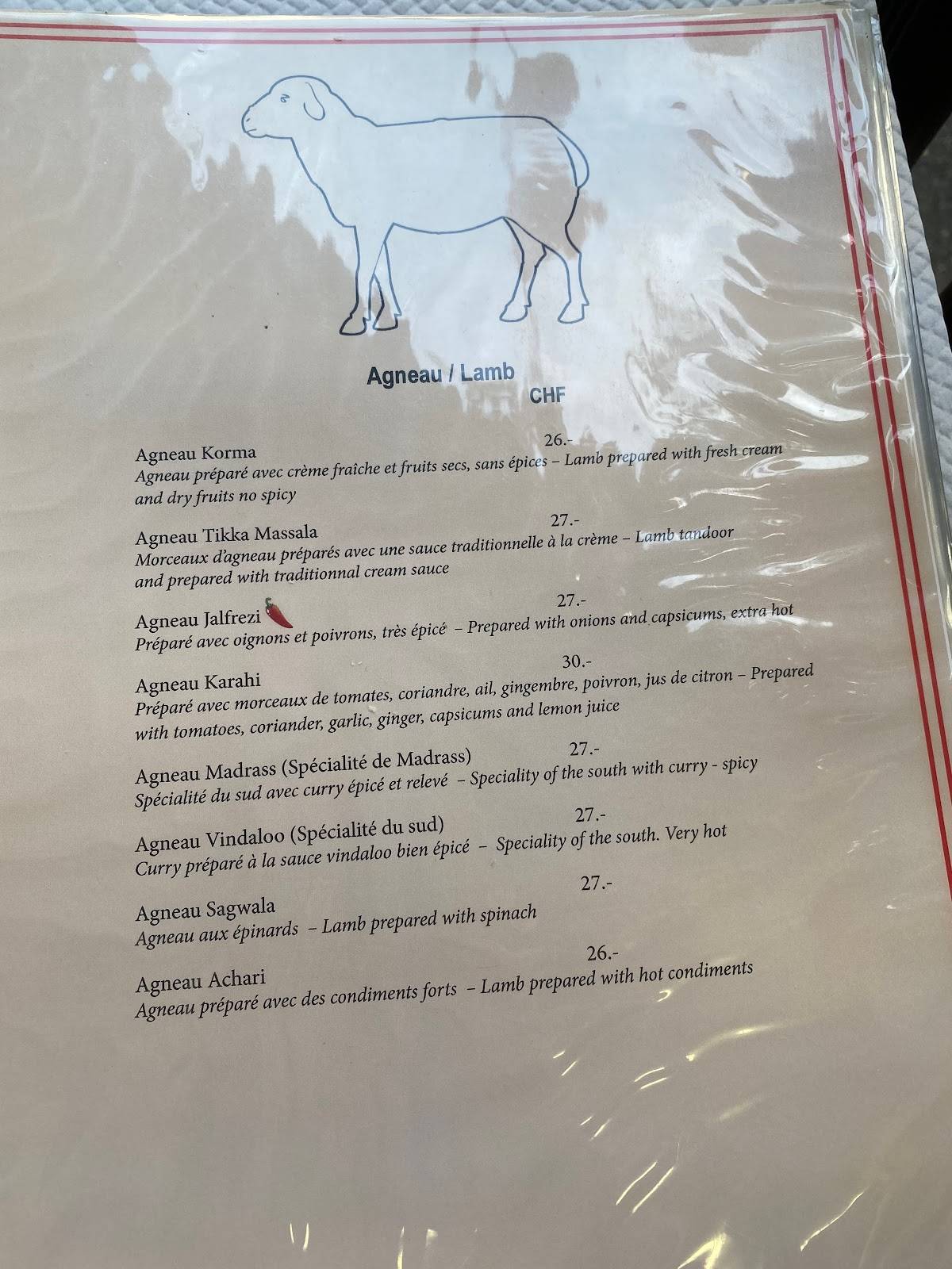 Menu di Bombay-Indian Restaurant 