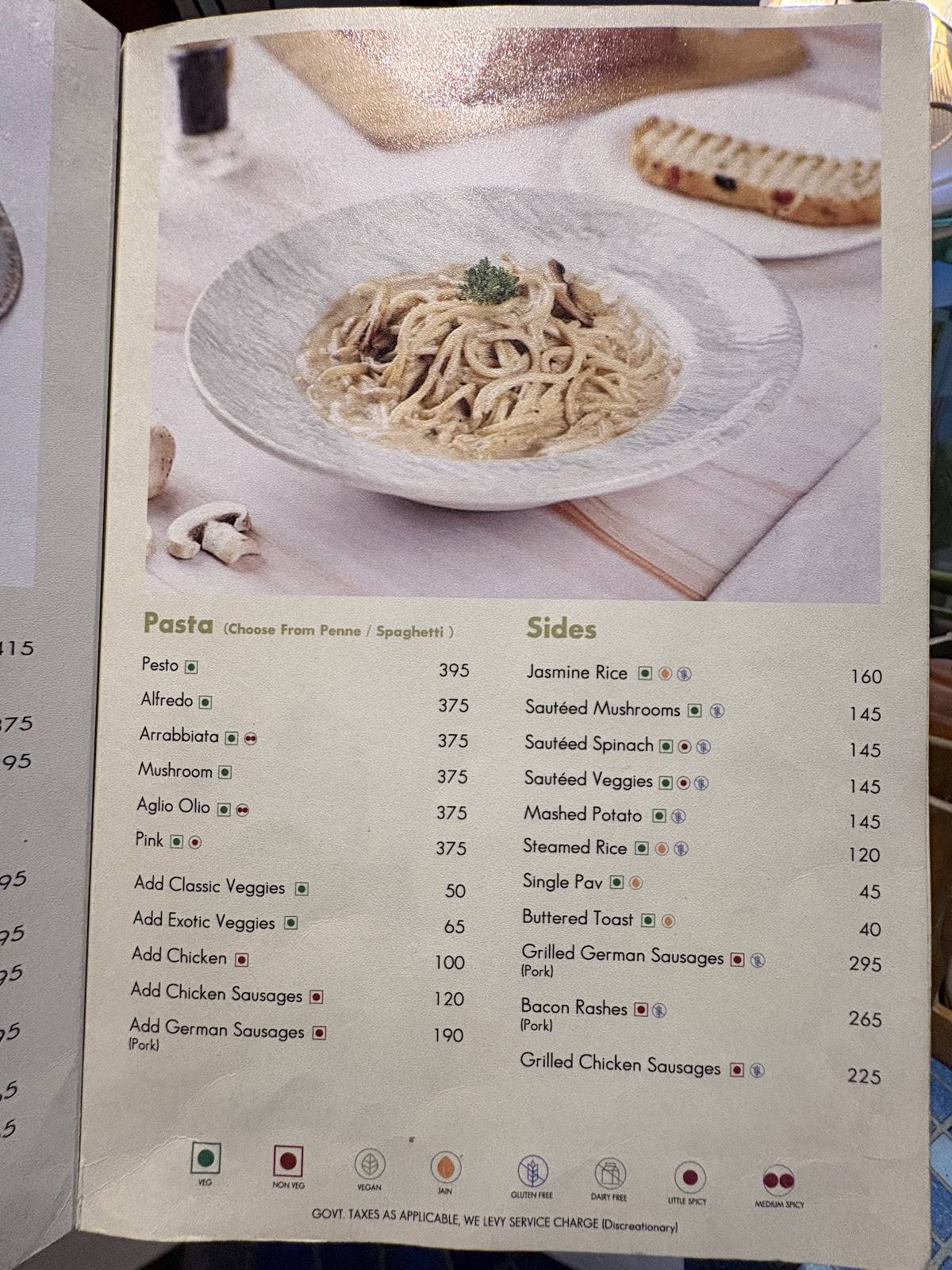 German Bakery menu