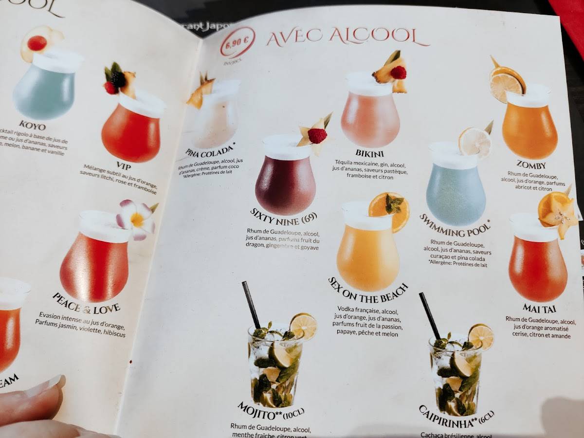 Menu de Ginza