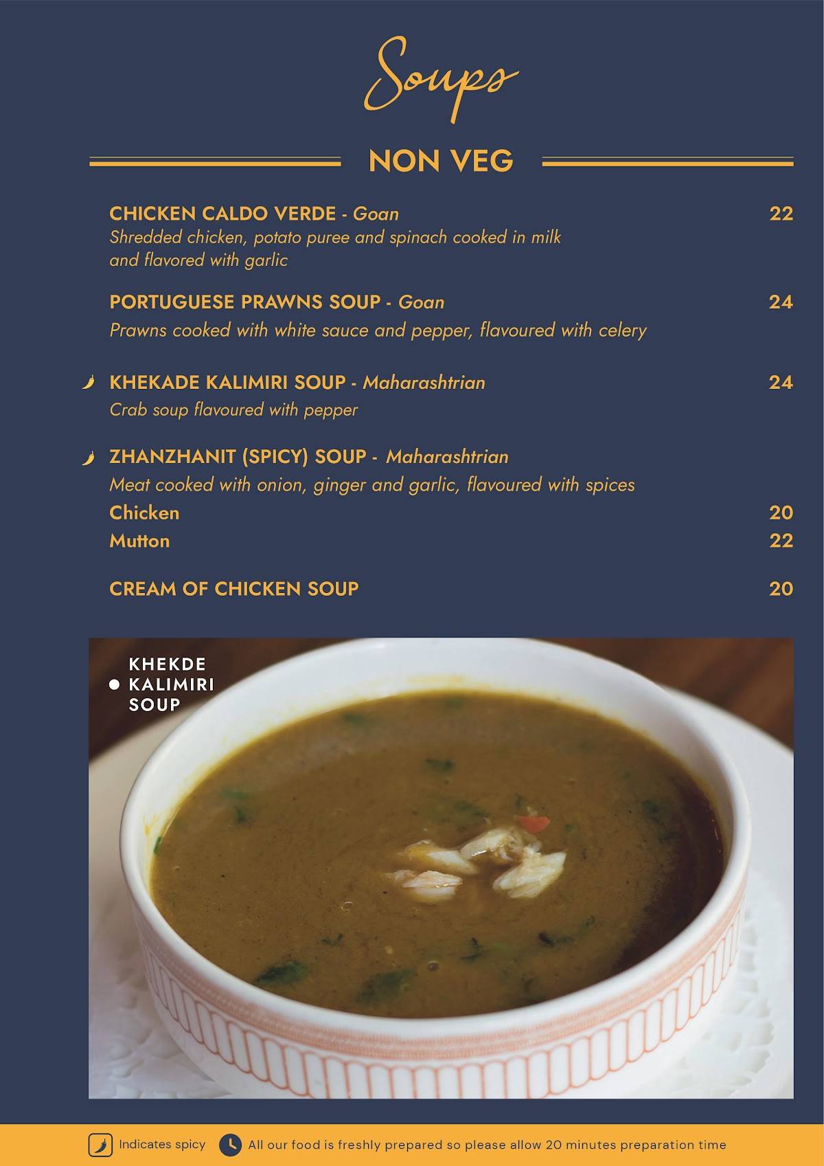 Goa Portuguesa Restobar menu