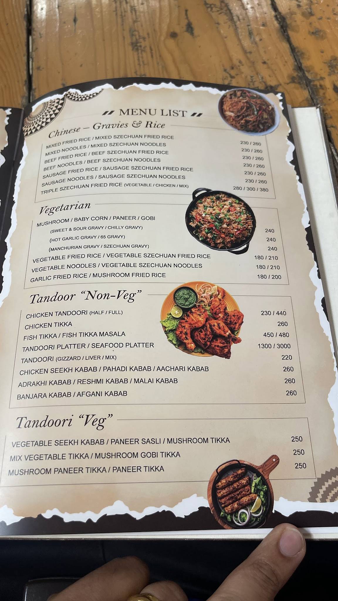 Goans Paradise Bar & Family Restaurant menu