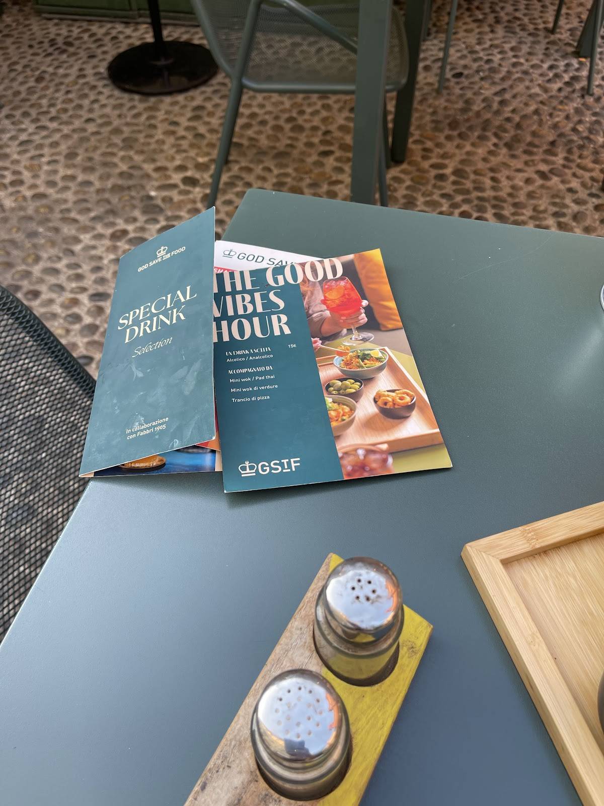 Menu di God Save The Food - Brera 