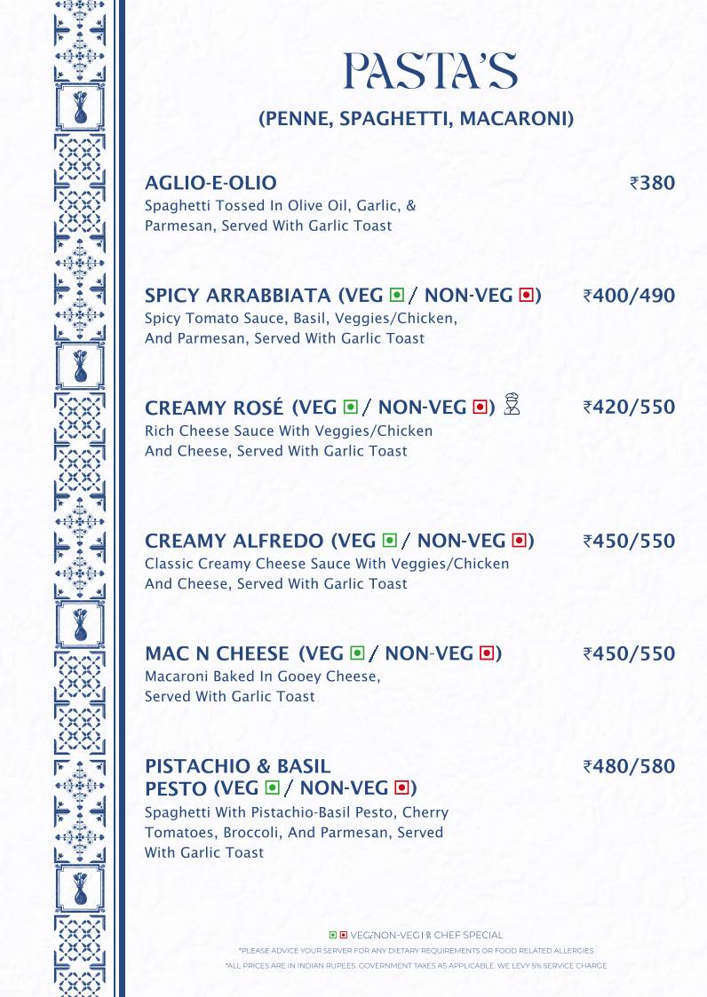 Gree ca Cafe Rooftop menu