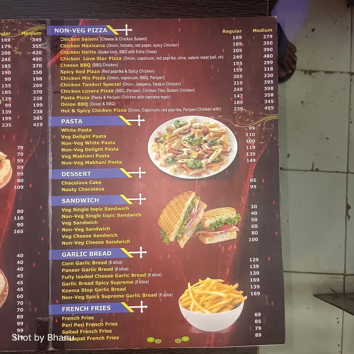 Green Wheel Pizza menu