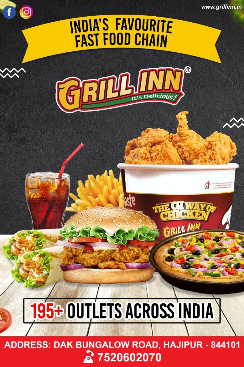 Menu at Grill Inn, Hajipur, Dak Bunglow Road