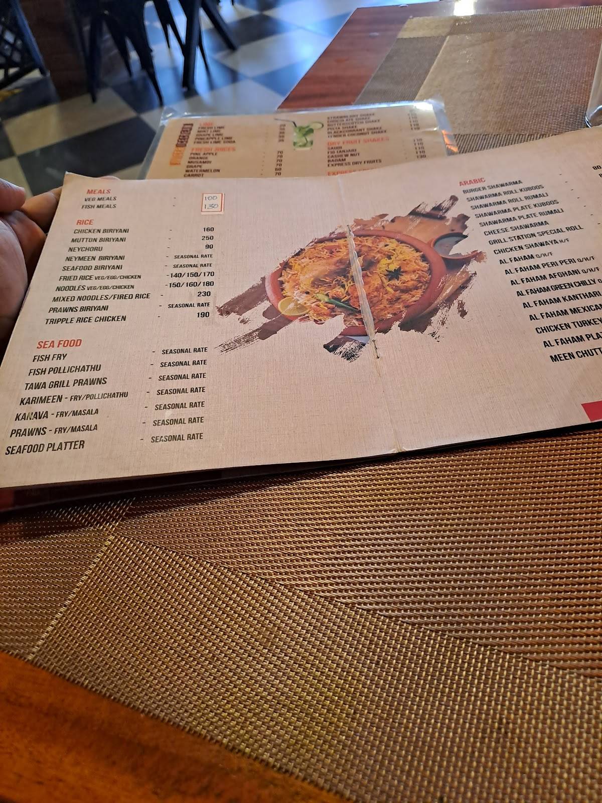 Menu at Grill Station Pothencode, Pothencode