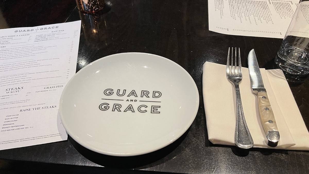 Menu at Guard and Grace Denver steakhouse, Denver