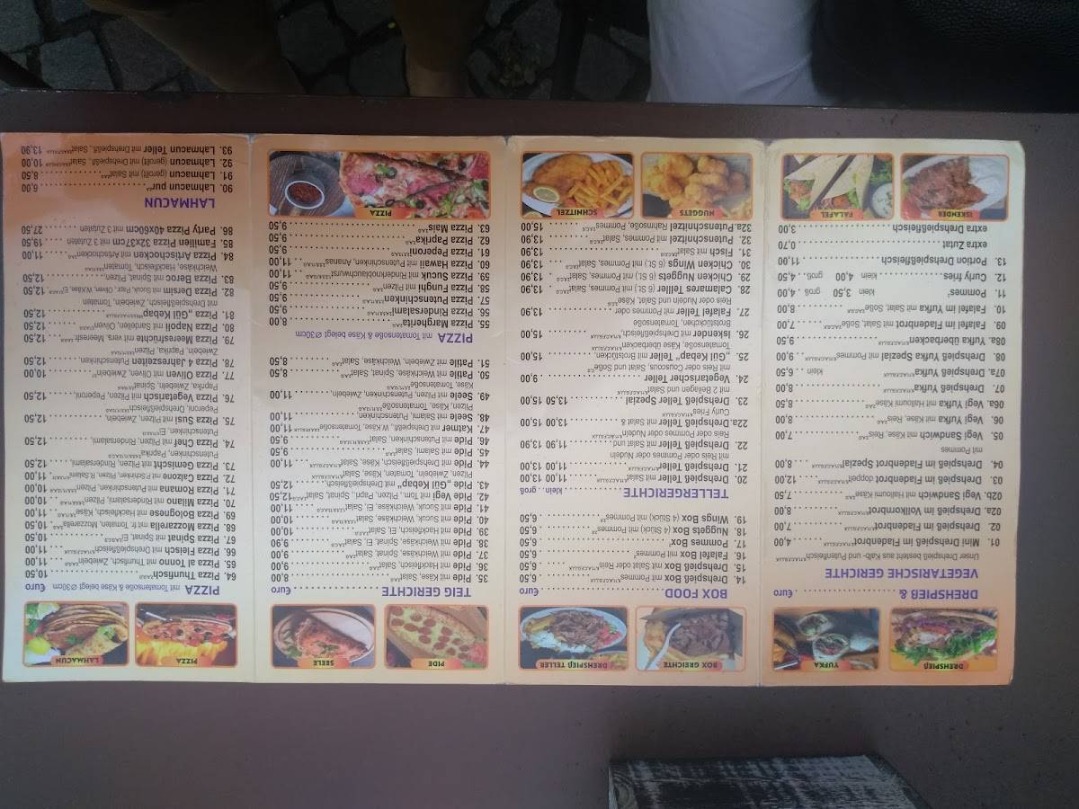 Menu de Gül Kebab