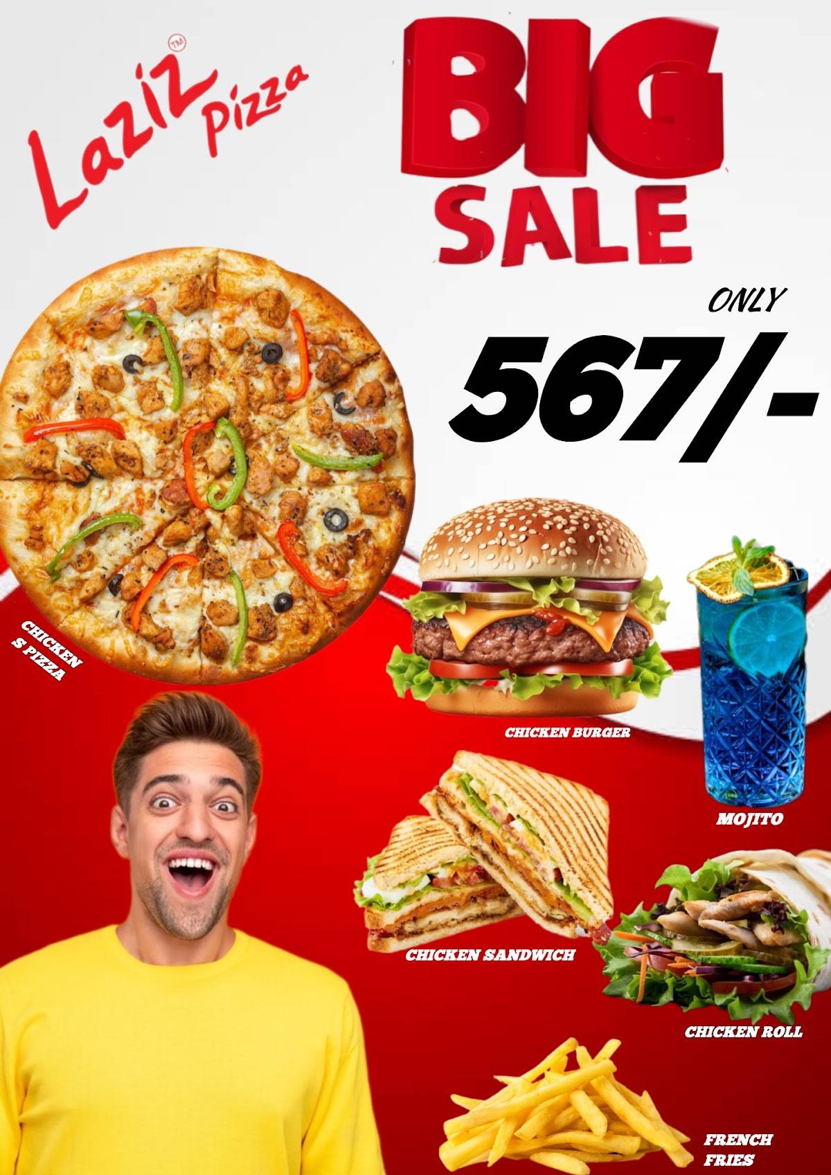 Laziz Pizza menu