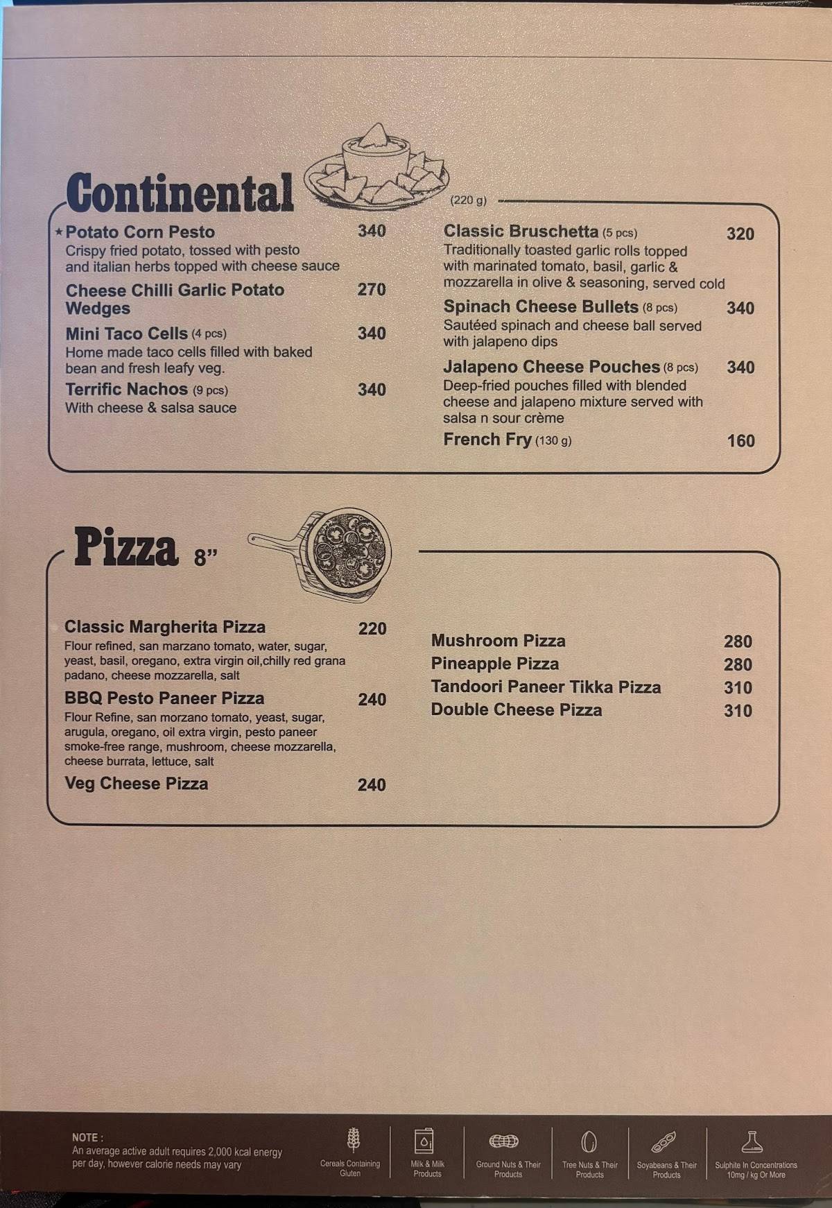 Gwalia Sweets, Street Food & Restaurant menu