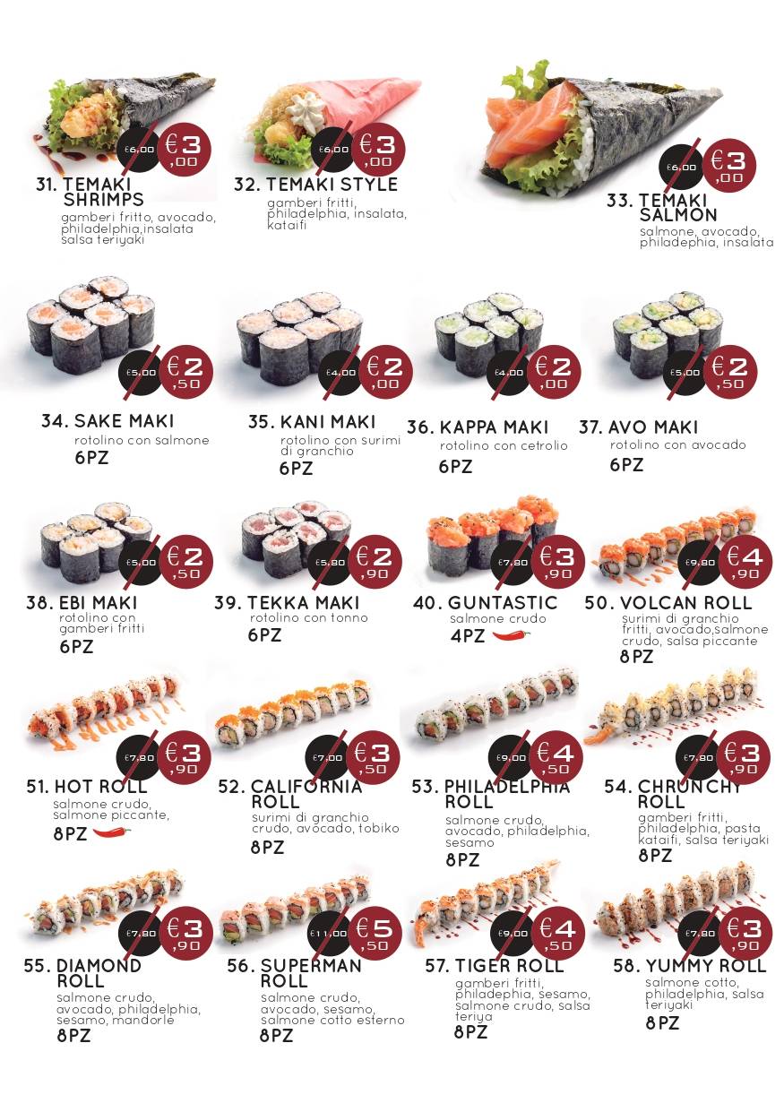 Menu di HAIKKY Sushi & Noodle Bar Rozzano 