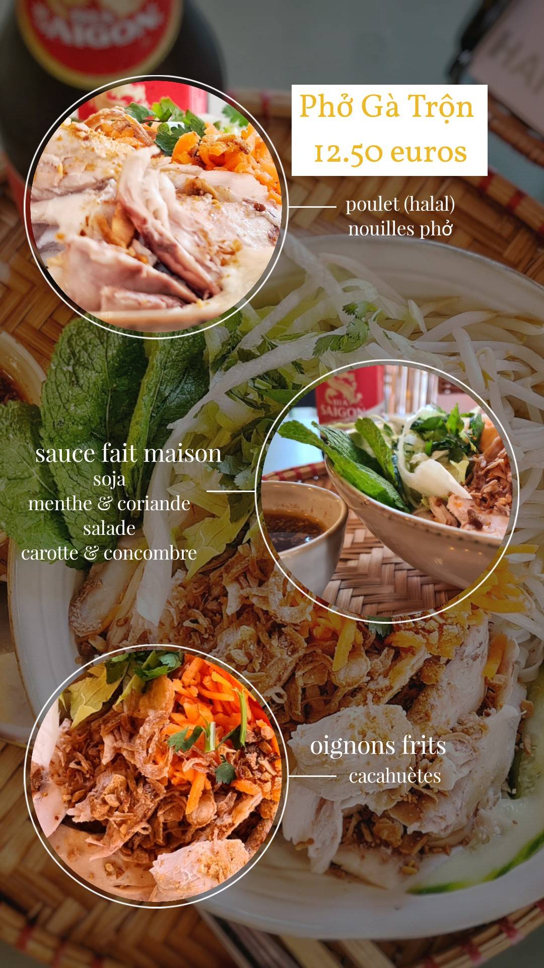 Menu de Hai Bà