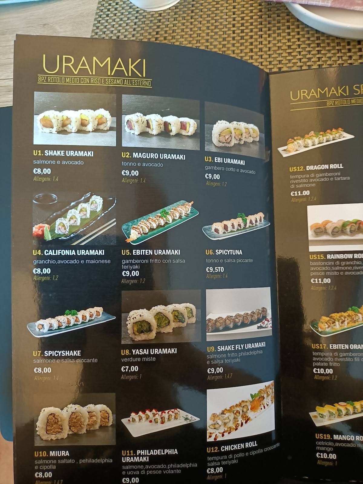 Menu di Hanami 