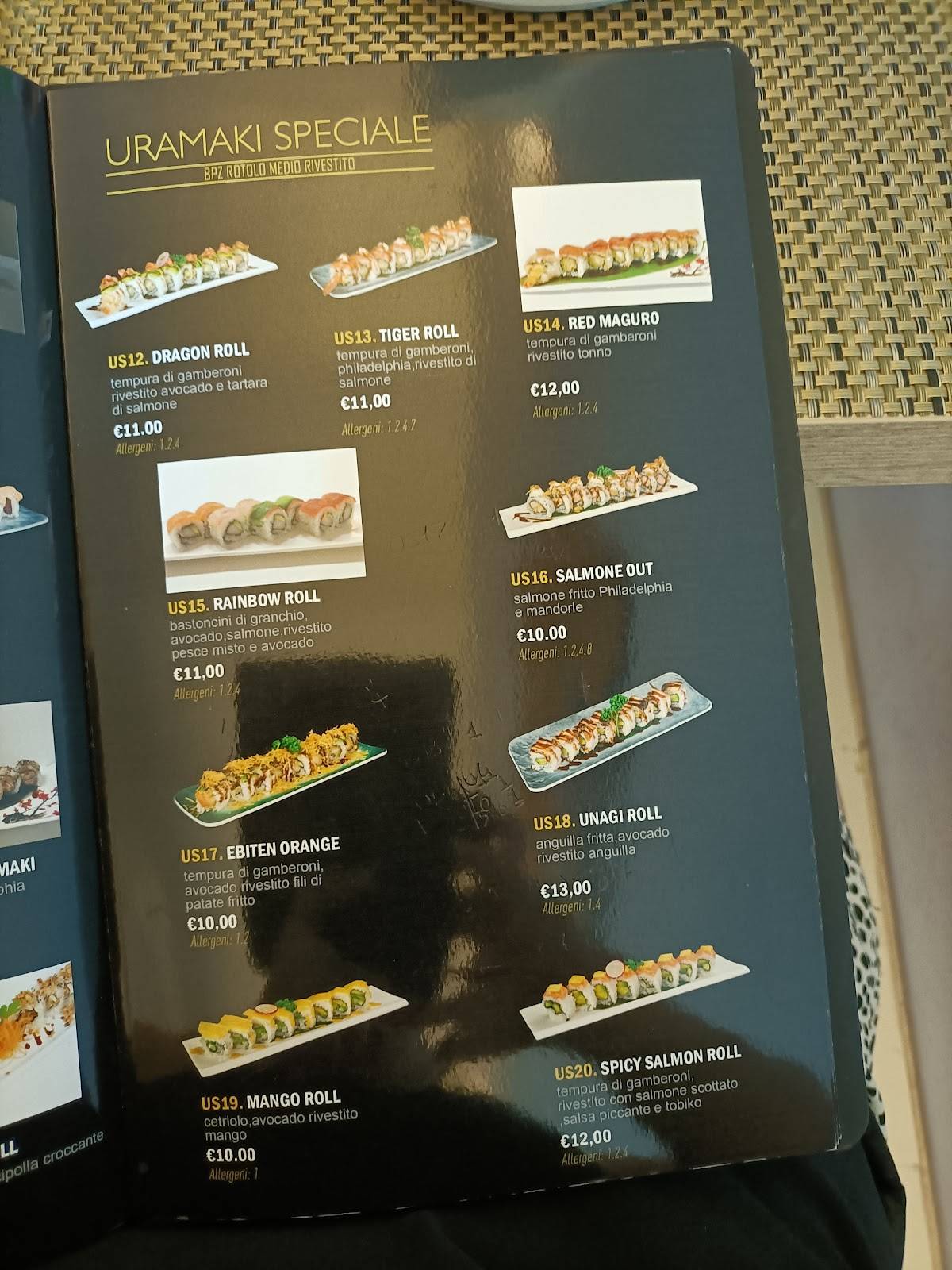 Menu di Hanami 