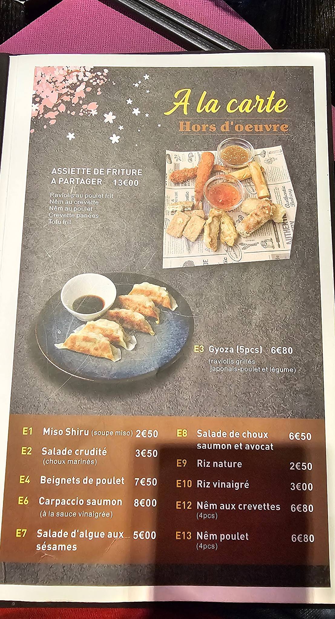Menu de Hayashi