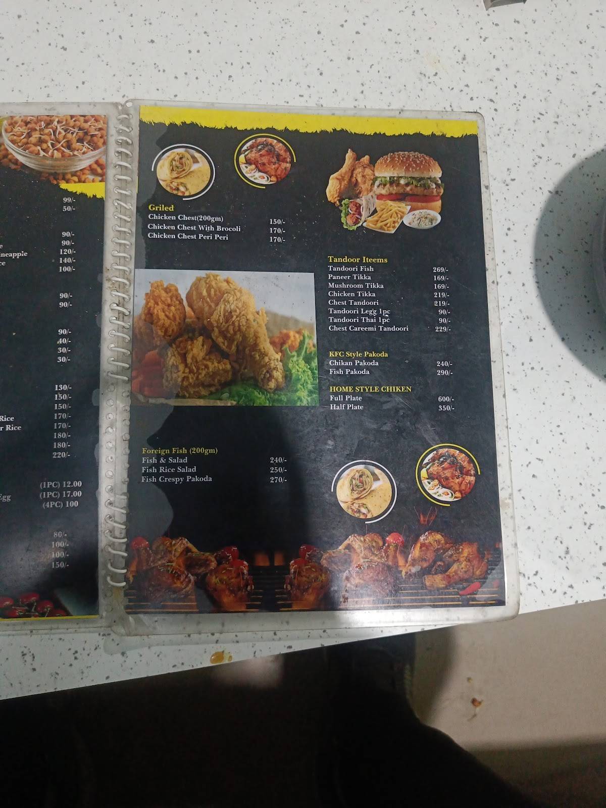 Health Street Cafe menu