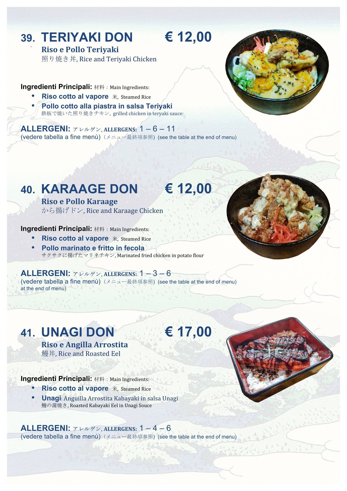 Menu di Hokusai Ramen 